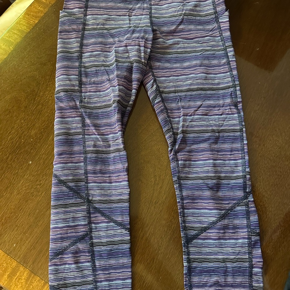 lululemon athletica Multicolor Striped Leggings